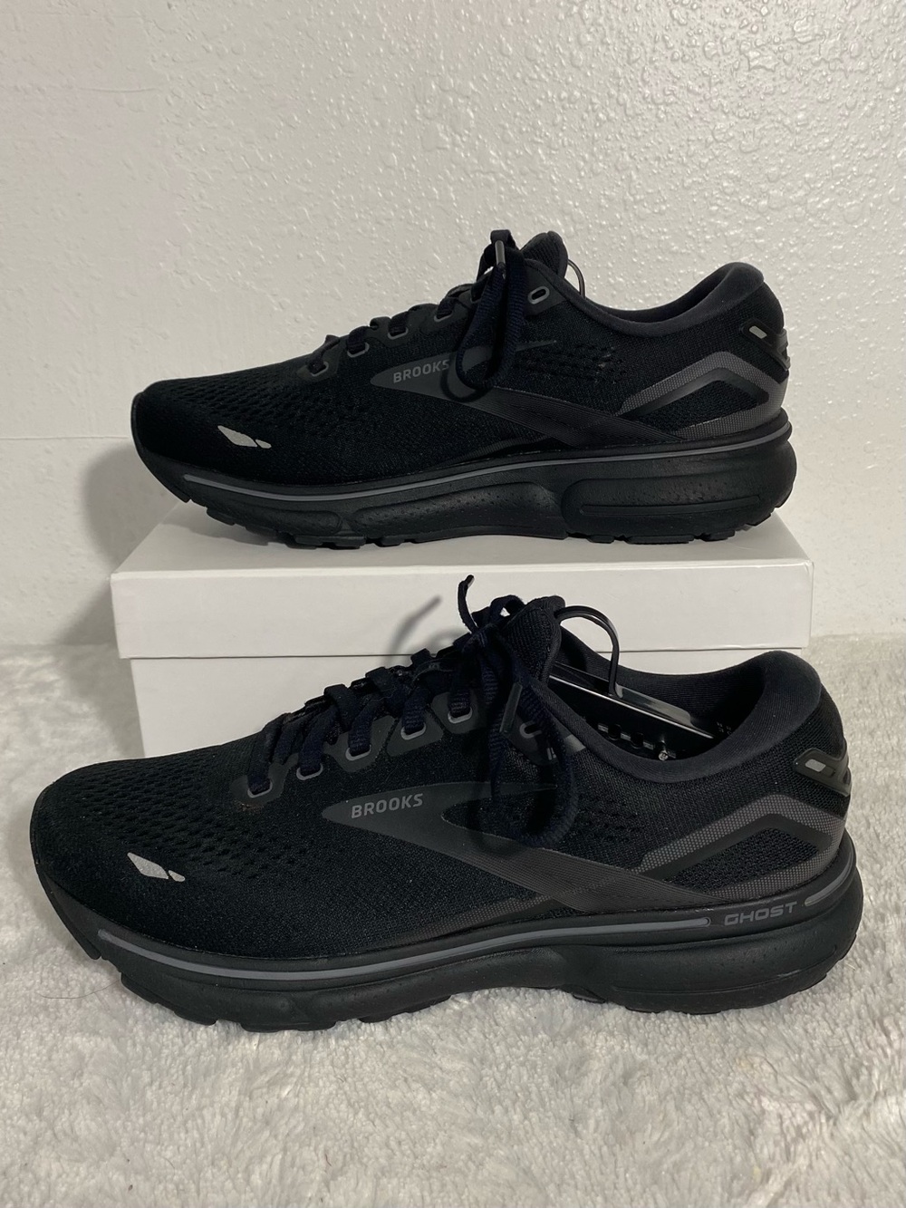 Brooks Ghost 15 Black Ebony Running Shoes Women’s Size 9 Wide (D) - Picture 2 of 12